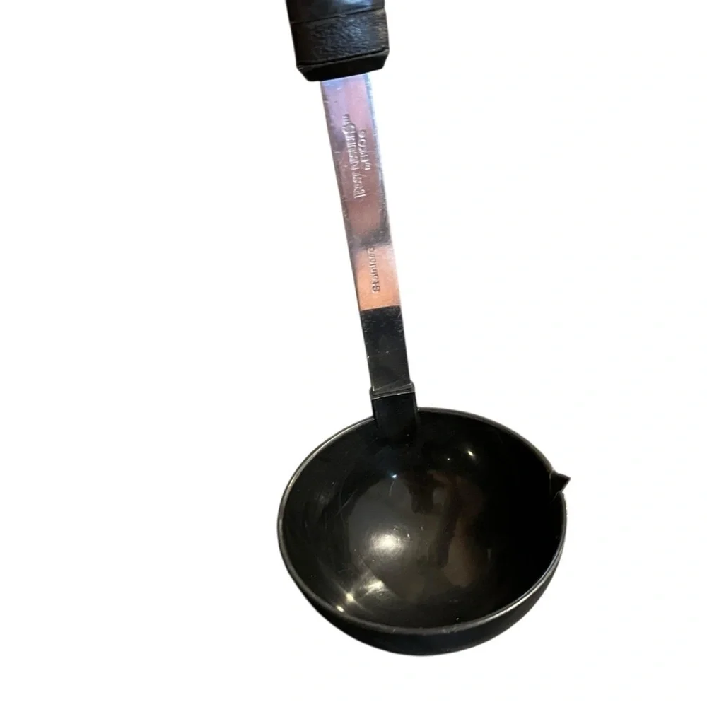 Vintage EKCO best results Ladle black stainless kitchen retro